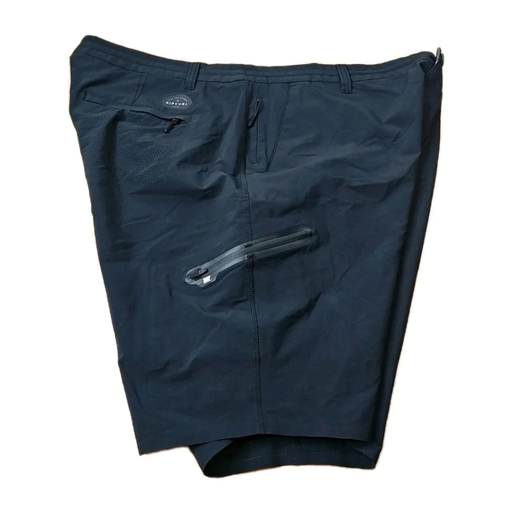 Ripcurl Boardwalk Cargo Shorts Men Sz 44 Black Cordura Fabric 20